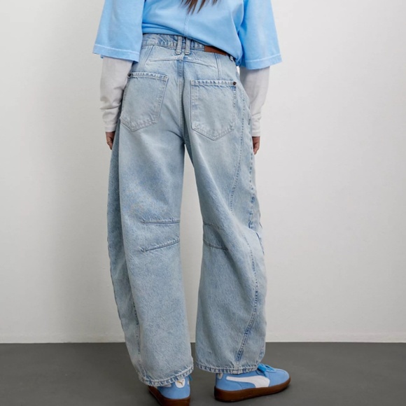 We The Free Good Luck Mid-Rise Barrel Jeans - Picture 2 of 5